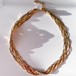 Free People Woven Snake Chain Necklace